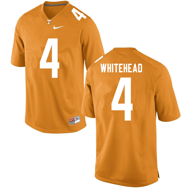 Men #4 Len'Neth Whitehead Tennessee Volunteers College Football Jerseys Sale-Orange - Click Image to Close